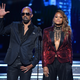 Actor Shemar Moore and Eve onstage during the 60th Annual Grammy Awards (Kevin Winter/Getty Images for NARAS)